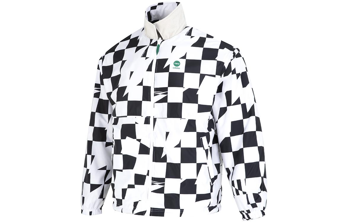 Adidas Neo Jackets Unisex Black/White Lapel Moderate Other HU1111 L