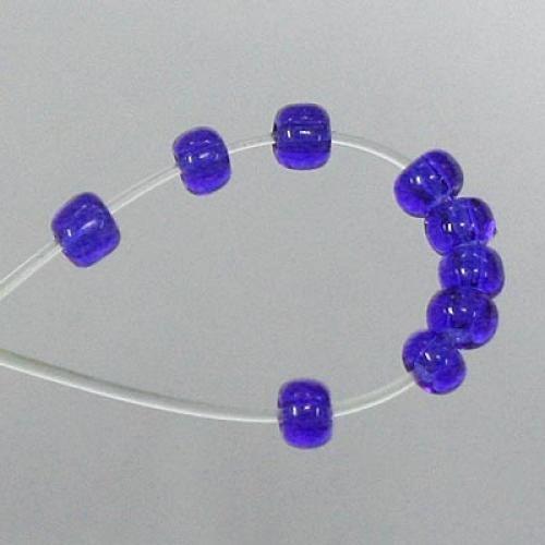 45g Royal Blue 11/0 Skleněné rokajlové perličky