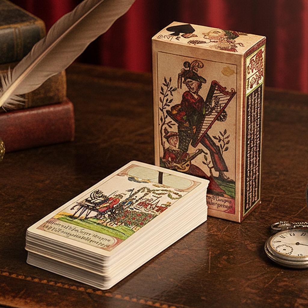 1765 Bavarian Wedding Tarot Playing Cards Complete 78 Card Deck 12*6cm on Double-embossed Cardstock