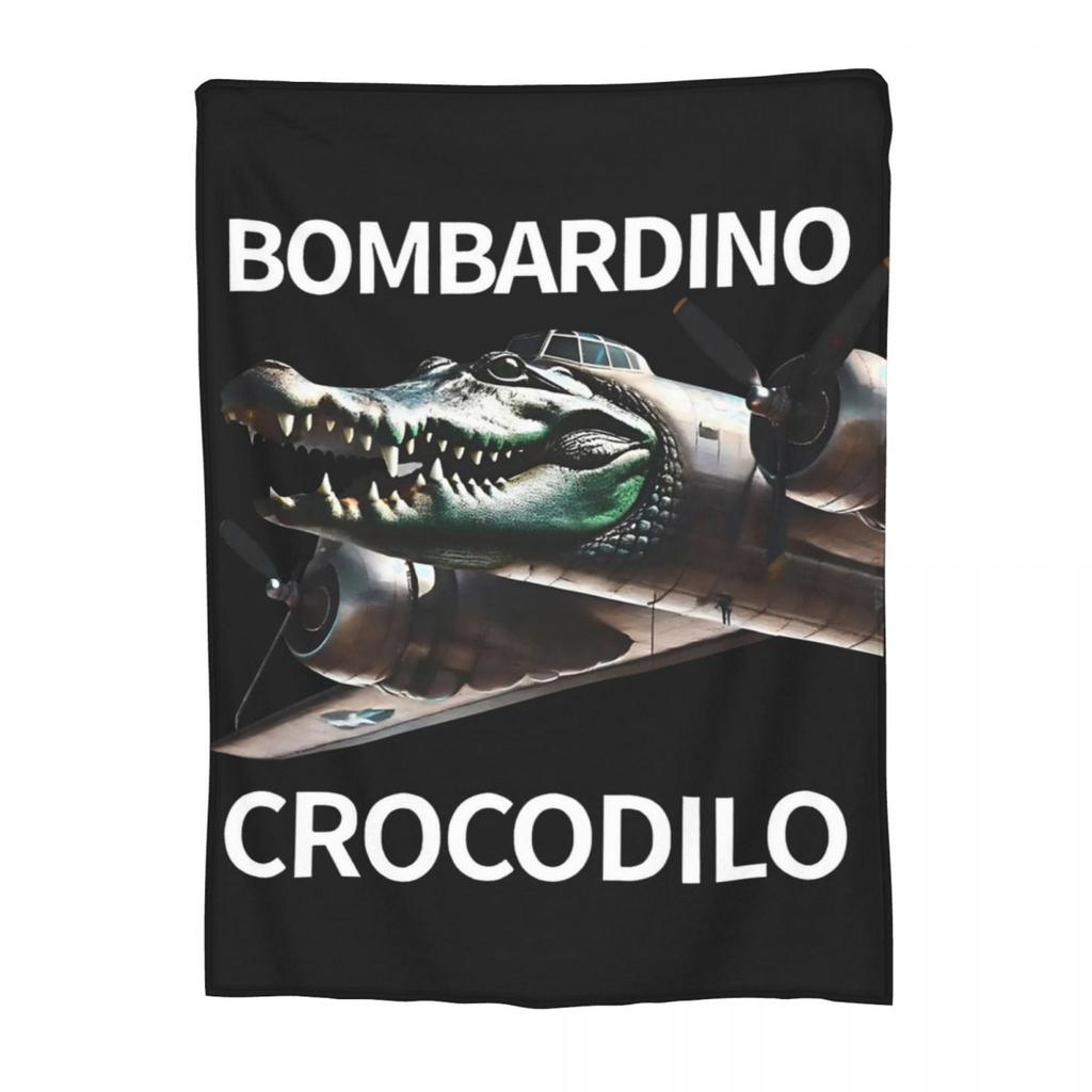 Tung Tung Tung Sahur Blankets Fleece Winter Italian Brainrot Portable Ultra-Soft Throw Blanket for Bedding Plush Thin Quilt