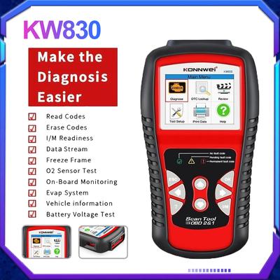 KONNWEI KW830 OBD 2 EOBD herramienta de escáner lector de códigos para automóvil Odb2 herramienta de diagnóstico herramientas de escáner de coche escáner de diagnóstico herramientas de coche
