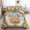 Retro Angel Antique Roman Art Bed Linen,Microfibre Bedding Sets, Children's Bed Linen  for Teenagers  Adult  3-Piece Duvet Cover