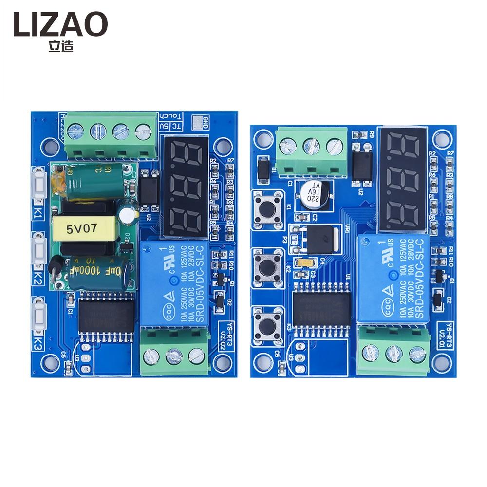 12V/220V Multi-Mode Delay Relay Module, Programmable Timer Switch with Interval On/Off for Industrial & Home Control