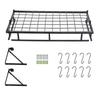 Metal  ing Pan Pot Rack Wall Mounted with 10 Hook Holders Kitchen Storage   (90cm)