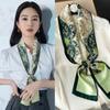 Long Small Silk Scarf Women's Autumn and Winter Versatile Thin and Narrow Scarf with Shirt Fashion Headband New Decorative Scarf