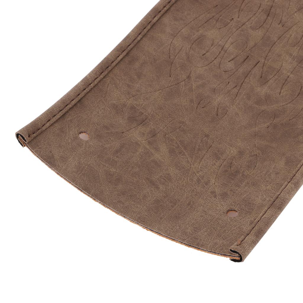 Motorcycle Bib Cover Artificial Leather Decorative Pad Flame Pattern Fit for XL 883 1200 48