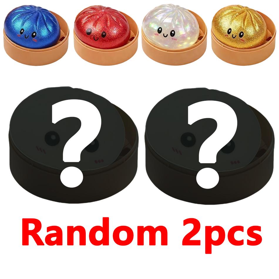 Hot Simulation Flash Dumpling Pressure Ball Slow Rebound Soft Pinch Decompression Baozi Modeling Stress Relief Toy Birthday Gift