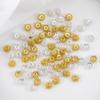 20pcs 40pcs 18K Gold Plated Sunflower Bead Cap 6mm Caps for Bracelets Bead Spacer Jewelry Making Supplies DIY Beaded Accessories