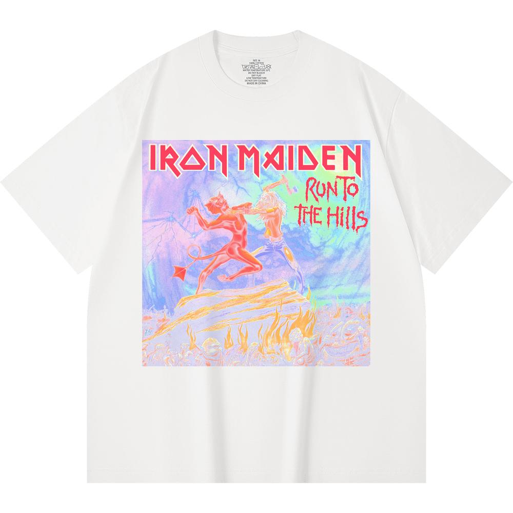 230 g/m² 100% Bomull Heavy Metal T-skjorte Rockeband Populærmusikk Trykk Unisex Tung Bomulls T-skjorte