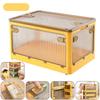 Foldable Plastic Storage Box Stackable Dormitory Fully Open Large Capacity Storage Box Thickened Toy Sundries Organizer Boxes