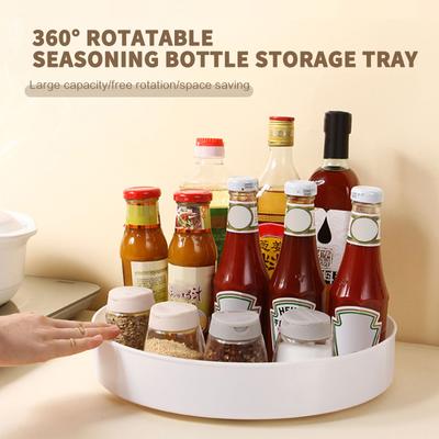 Bathroom Storage Rack Save Space Multi-function 3 Colors Highly Appraised Popular Anti-skid Turntable Home Storage Storage Tray