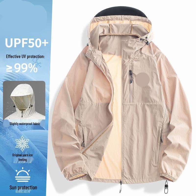 

Верблюжий HJCAMEL Женская летняя куртка из ледяного шелка с защитой от УФ-лучей, быстросохнущая 2025 XL