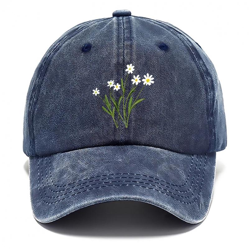 Flowers Printed Hat Hats for Men Beach Hat for Women Breathable Baseball Caps Adjustable DAD Hats Suitable for Outdoor Acti