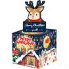 Gift Santa Claus Container Blue Paper Material Christmas Celebration Decor Event