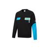 Patched Crew Neck Sweater 'Black Blue' Men's 532181-01