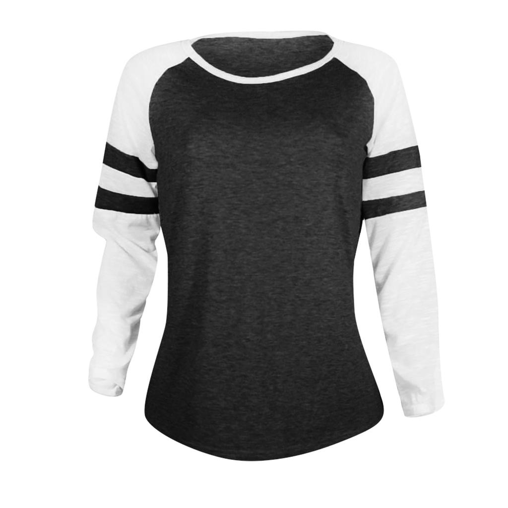 Women's /Winter Fashion Long Sleeve Splice Blouse Tops Clothes T Shirt