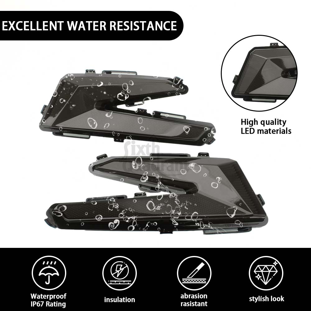 For Can-Am Maverick X3 XDS XRS Max Turbo R 2017 2018 2019 2020 2021 2022 2023 2024 Rear LED Tail Light Assembly ABS Red/Smoke