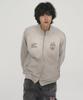 Travel Vintage Washed Sweat Track Jacket Grey
