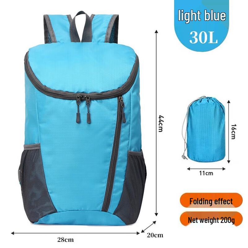 Bath War Packable Water-Resistant Hiking Backpack 30L