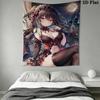 Kurumi Tokisaki Wall Tapestry Aesthetic Wall Hanging Printed Fabric Blanket Decorative Tapestries for Bedroom Living Room Home Decor