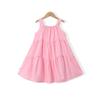 Montagut Girls' Sweet Bow Summer Sleeveless Cotton Dress