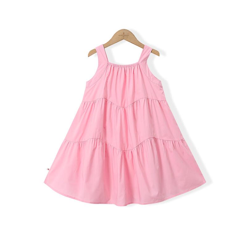 Montagut Girls' Sweet Bow Summer Sleeveless Cotton Dress