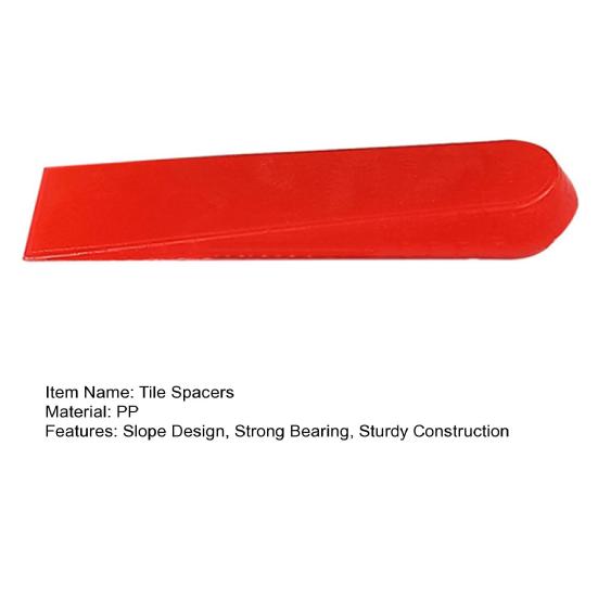 100 Uds espaciadores de azulejos pendiente soporte fuerte igual distancia resistente al desgaste costura resistente ajuste suave juntas de alineación de azulejos gruesos hogar