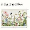 1Pc Vibrant Floral and Plant Background Decoration - Durable Polyester Photo Prop for Unforgettable Parties