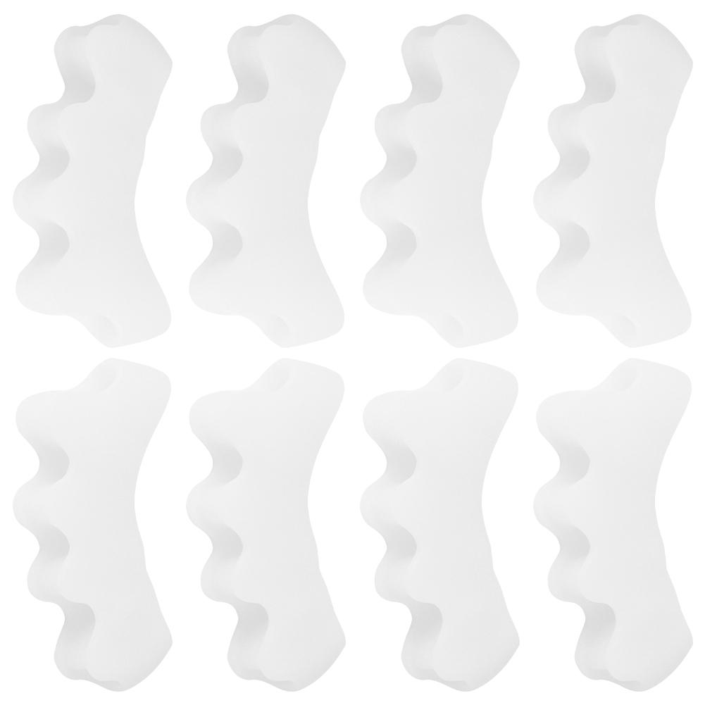 4 pár lábujjválasztó szilikagél 2?Lábujj Elválasztó Korrekció Bütyök Fájdalomcsillapítás Ortopédiai EszközFehér