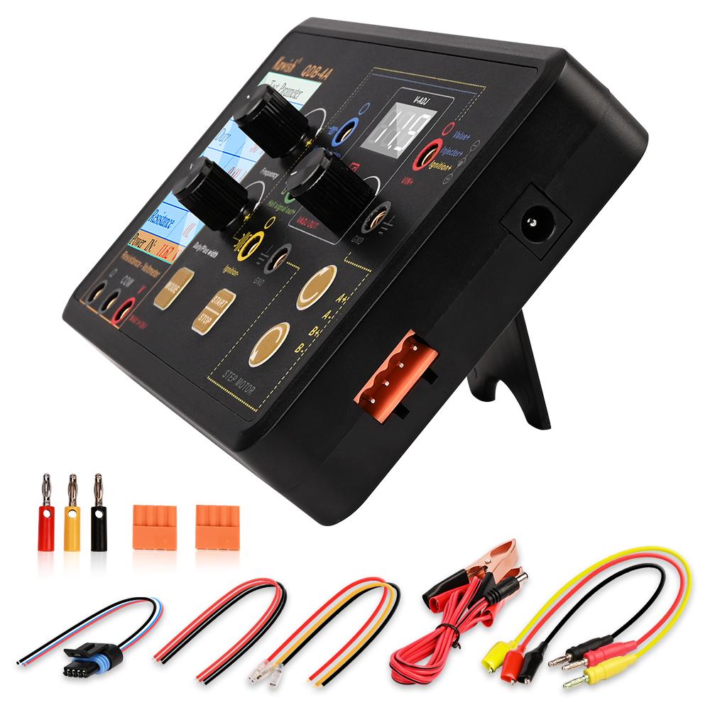 Update!With Support Frame Auto Ignition Coil Test Injector Solenoid Valve Idling Stepper Motor Instrument Tester Drive Simulator QDB-4A