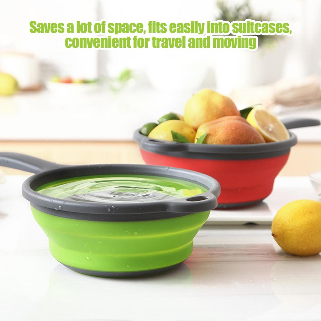 1pc Durable Folding Water Scoop Large Thickened Plastic With Long Handle For Kitchen & Bathroom Use Hair Washing