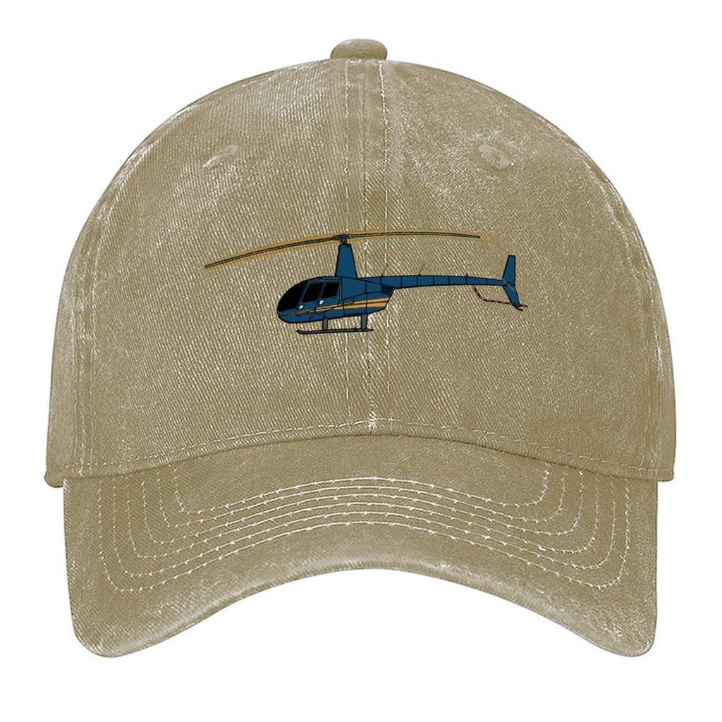 2026 Robinson R44 Hubschrauber (blau) Baseballkappe Taktische Kappe Wanderhut Herrenhut Teahut Golf Herren Damen