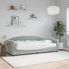 VidaXL Daybed with Mattress Light Grey 90x190 Cm Velvet 3197290