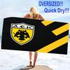 AEK FC Print Beach Towel, Large Soft Quick Dry Towel for Beach Camping Swimming