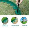 ABZC-Yard Edging Kit 5X5cm 10M Landscape Edging Length No Digging Includes 30 Spikes Garden Fence