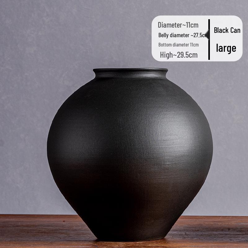 Jingdezhen Ceramic Vase: Retro Chinese Pottery for Living Room or Dining Table Flower Arrangements.
