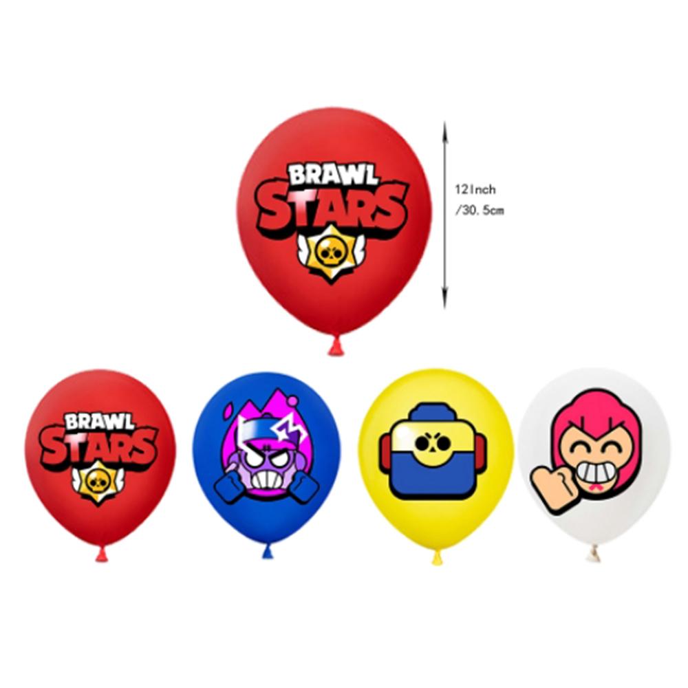 30pcs Brawl Stars Party Decoration Includes a Banner, Cake Toppers, Balloons