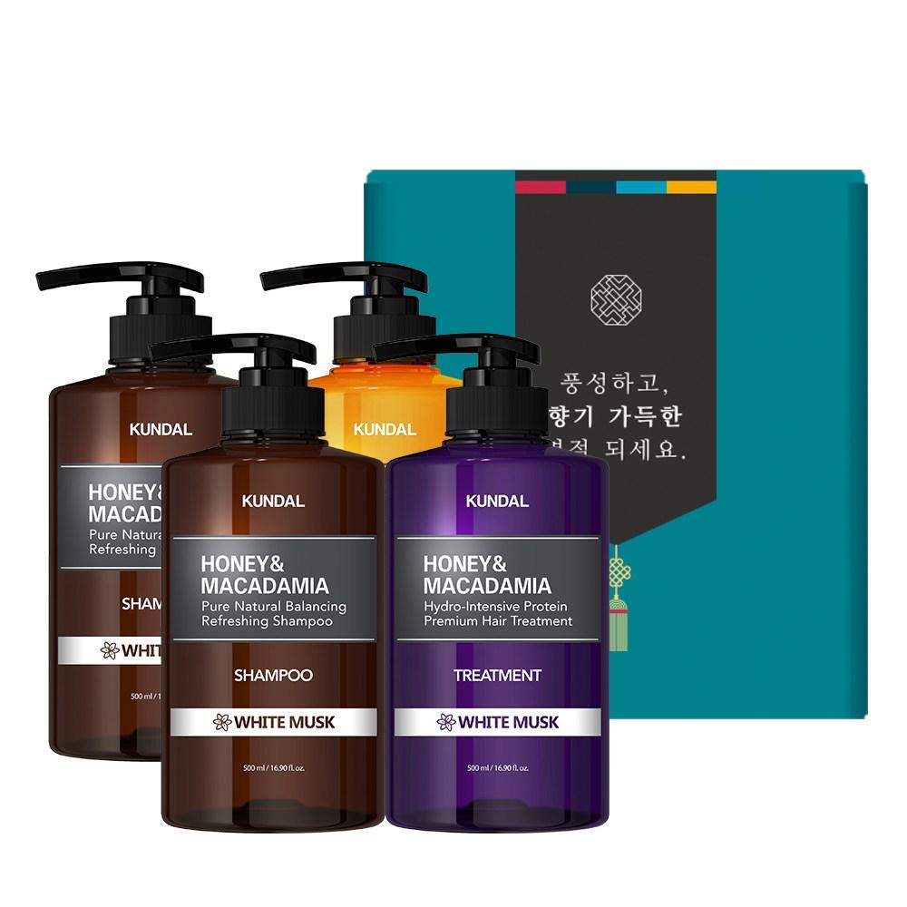 

Kundal Hair Body 4-piece holiday gift set A white musk scent, 1 set