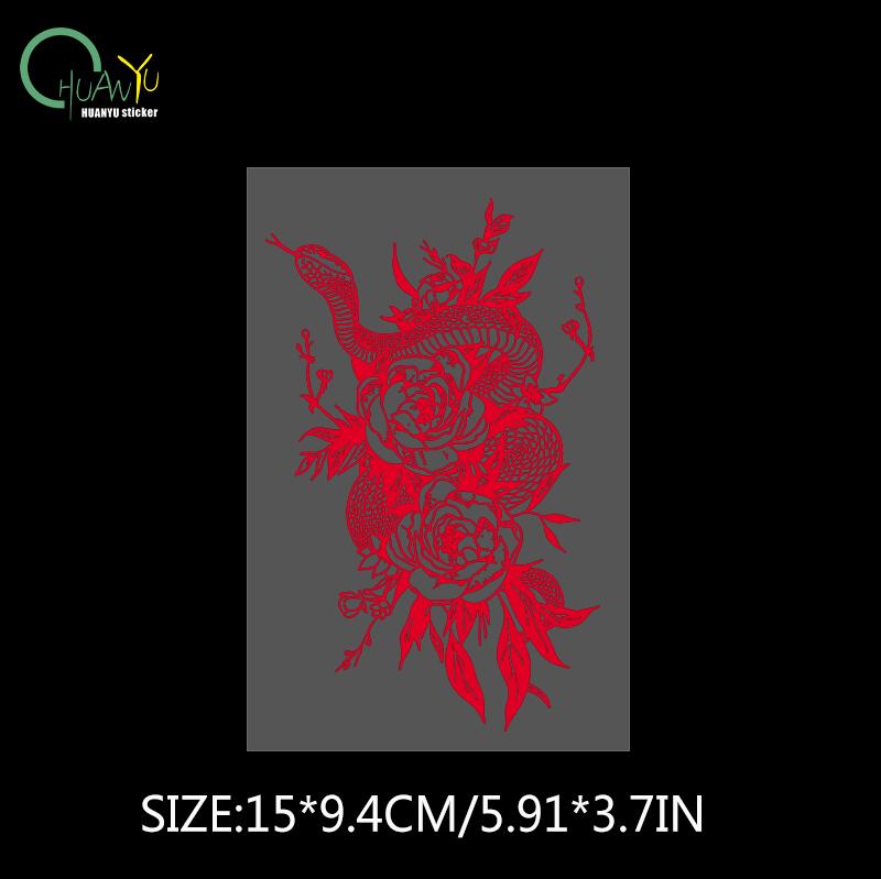 mandala snake decal for car and motorcycle to cover scratches, waterproof and reflective.