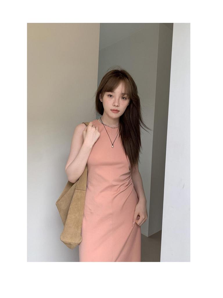 Hello Eat Simple Sleeveless Midi Dress - Spring/Summer 2026 Minimalist Style