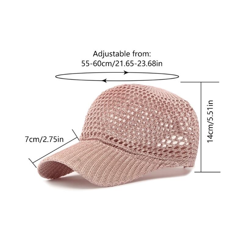 Quick Dry Breathable Baseball Cap Lightweight Mesh Sun Hat with Ventilation for Outdoor Activities