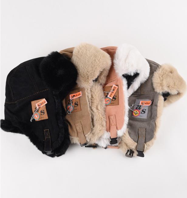 Winter Thick Cotton Hat Warm Ear  Hat Riding Electric Bike Cold-proof Skiing Flight Hat