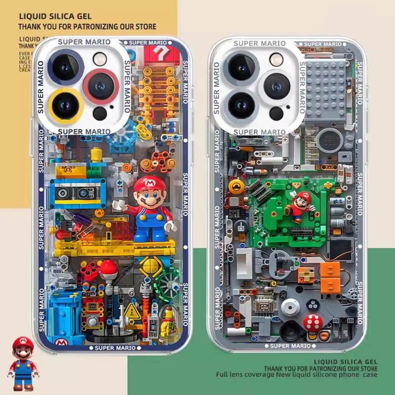 Husă Joc Super Mario Bros Pentru Iphone 15 Pro Max 16 11 14 13 12 X XS XR 7 8 Plus Husă Silicon Funda Transparentă