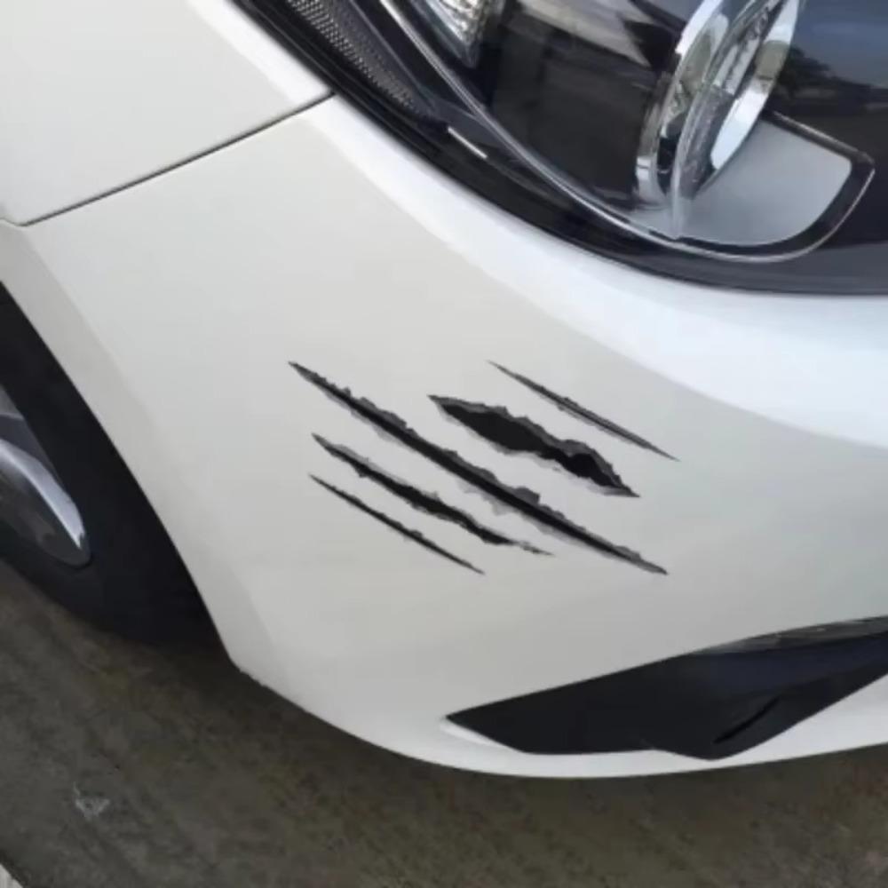 Creative 3D Bullet Hole Car Stickers Set Car Motorcycle Anti-Scratch Realistic Bullet Hole Side Stickers Waterproof Stickers
