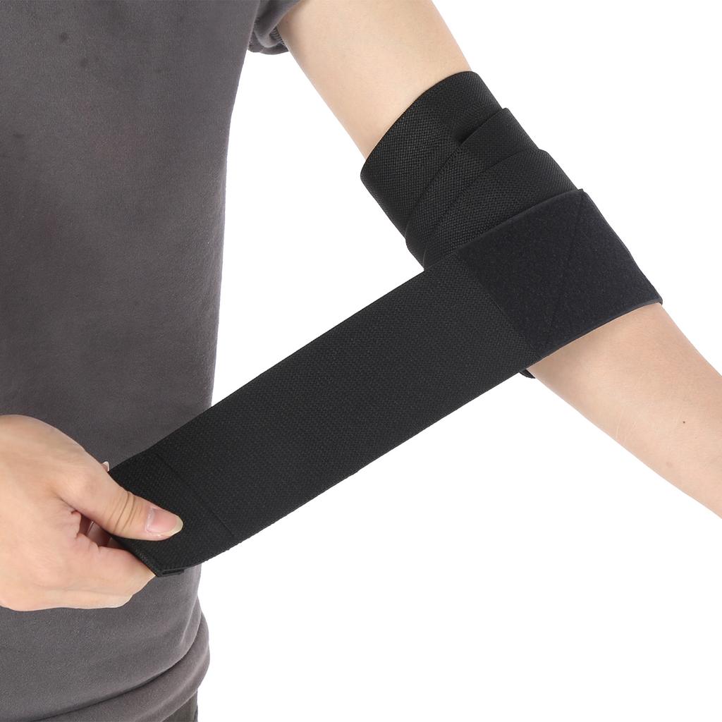 Ellenbogenbandage Elastische Bandage Wickel Kompressionsmanschette Sport Ellenbogenschützer BandageSchwarz