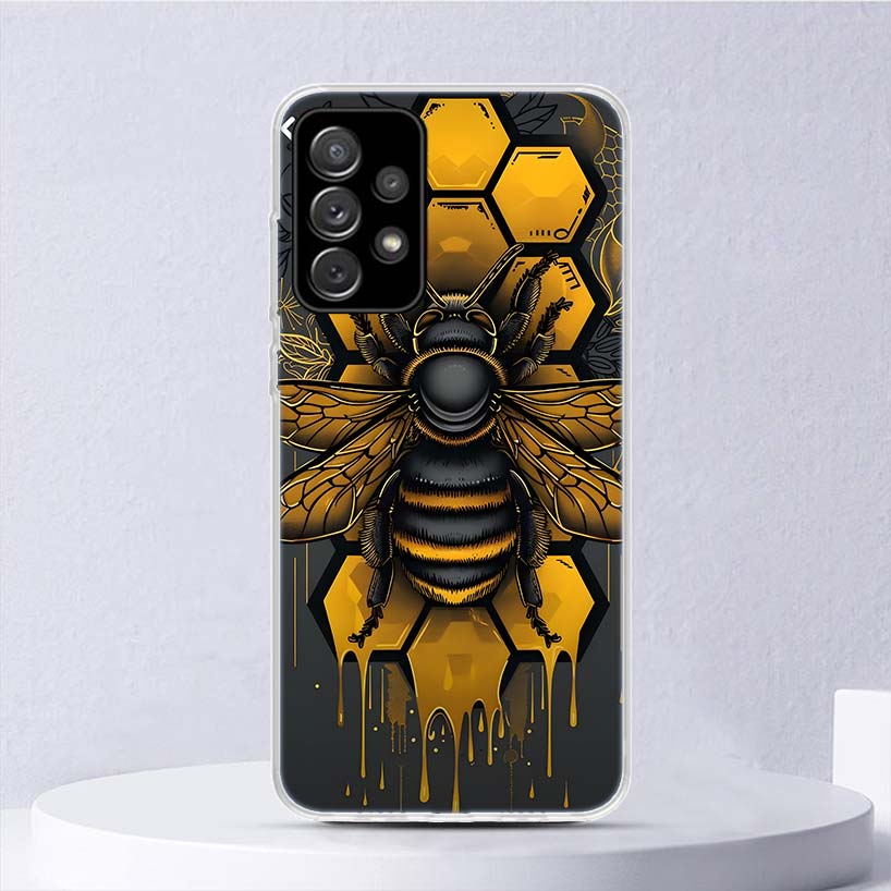 Bee Keeping Honey Animal Soft Case For Samsung Galaxy A52 A42 A32 A22 A12 A02S Phone Cover A50 A51 A70 A71 A41 A31 A21S A40 A30