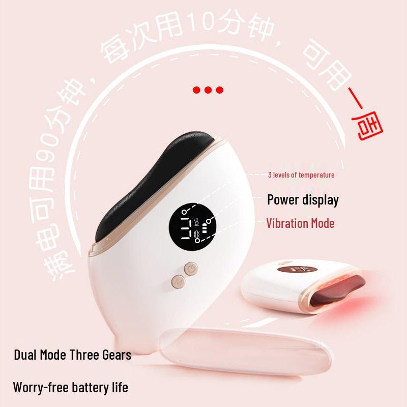 Electric Meridian Gua Sha Massager: Full Body, Heated Bianstone with Suction for Essential Oil Massage