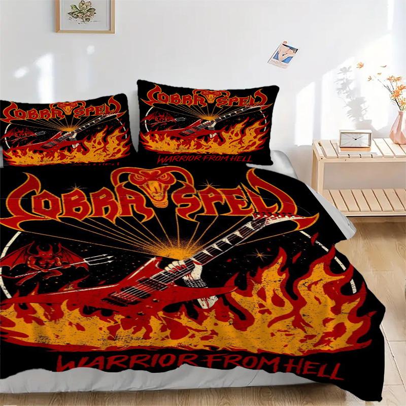 Cobra Spell Bedding 3 Piece Set HD Print Duvet Cover Pillowcases for Teens Adult Bedroom Decoration Christmas Gift