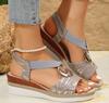 Fashion Summer Ladies Imitation Strappy Slingback Sandals, Fashionable and Elegant Shoes, Fish Mouth Women's Sandals