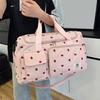 Strawberry Travel Carryall Large Capacity Wet And Dry Separation Duffel Bag Crossbody Gym Bag with Shoes Compartment for Fitness Weekender